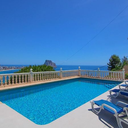 Villa Con Piscina Y Vistas Al Mar - Mar 27 H Calpe Bagian luar foto