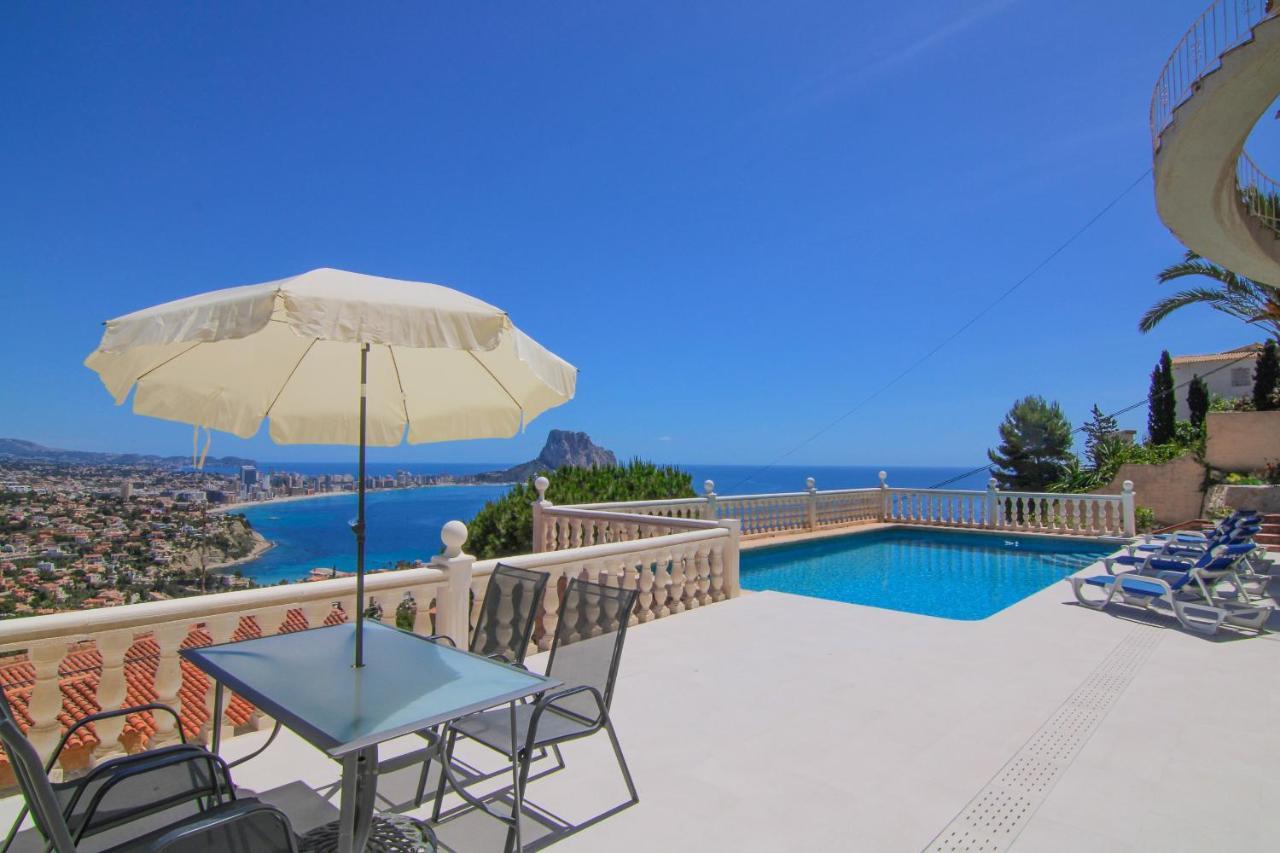 Villa Con Piscina Y Vistas Al Mar - Mar 27 H Calpe Bagian luar foto