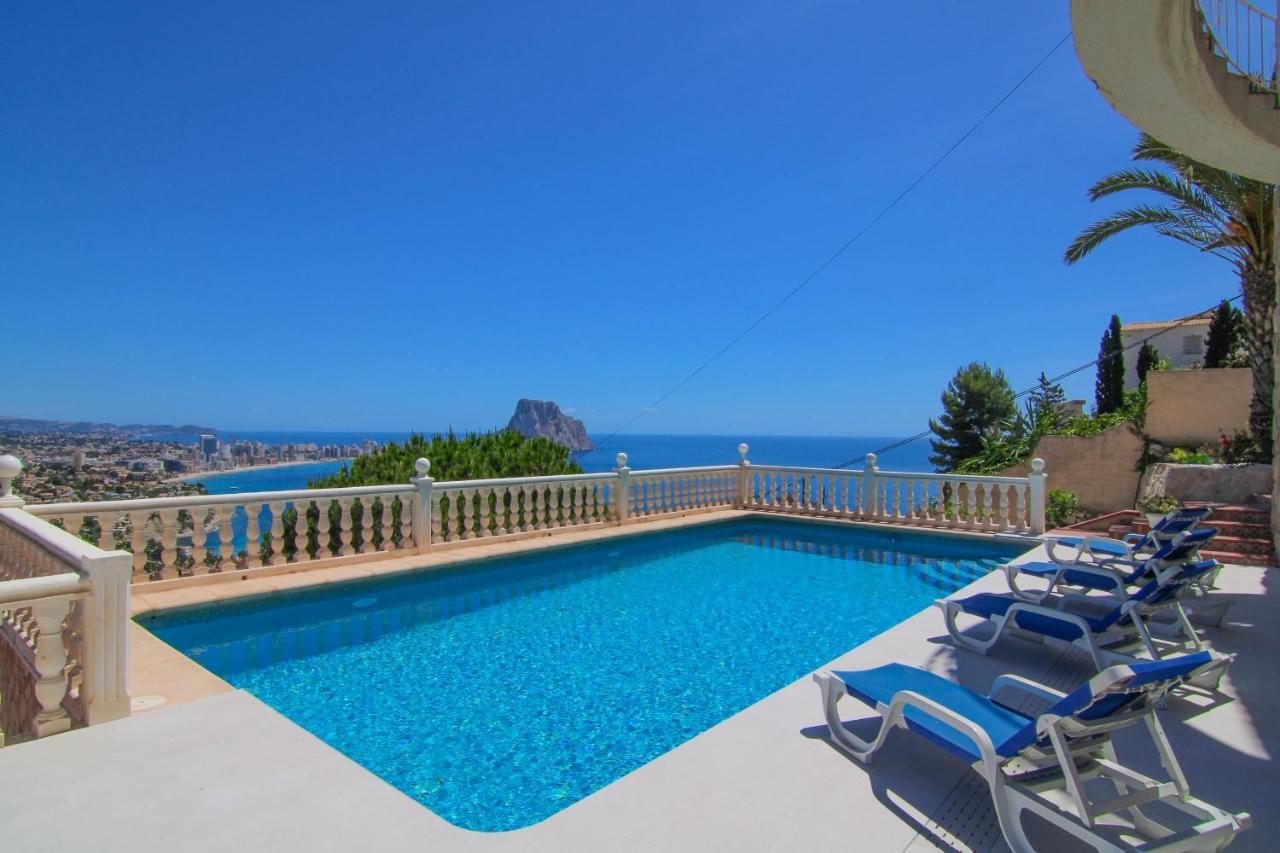 Villa Con Piscina Y Vistas Al Mar - Mar 27 H Calpe Bagian luar foto