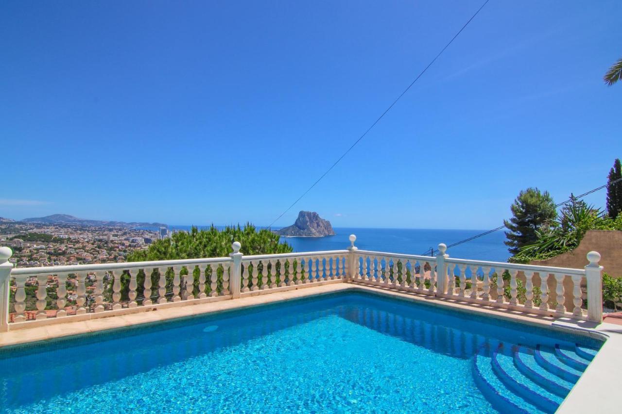 Villa Con Piscina Y Vistas Al Mar - Mar 27 H Calpe Bagian luar foto