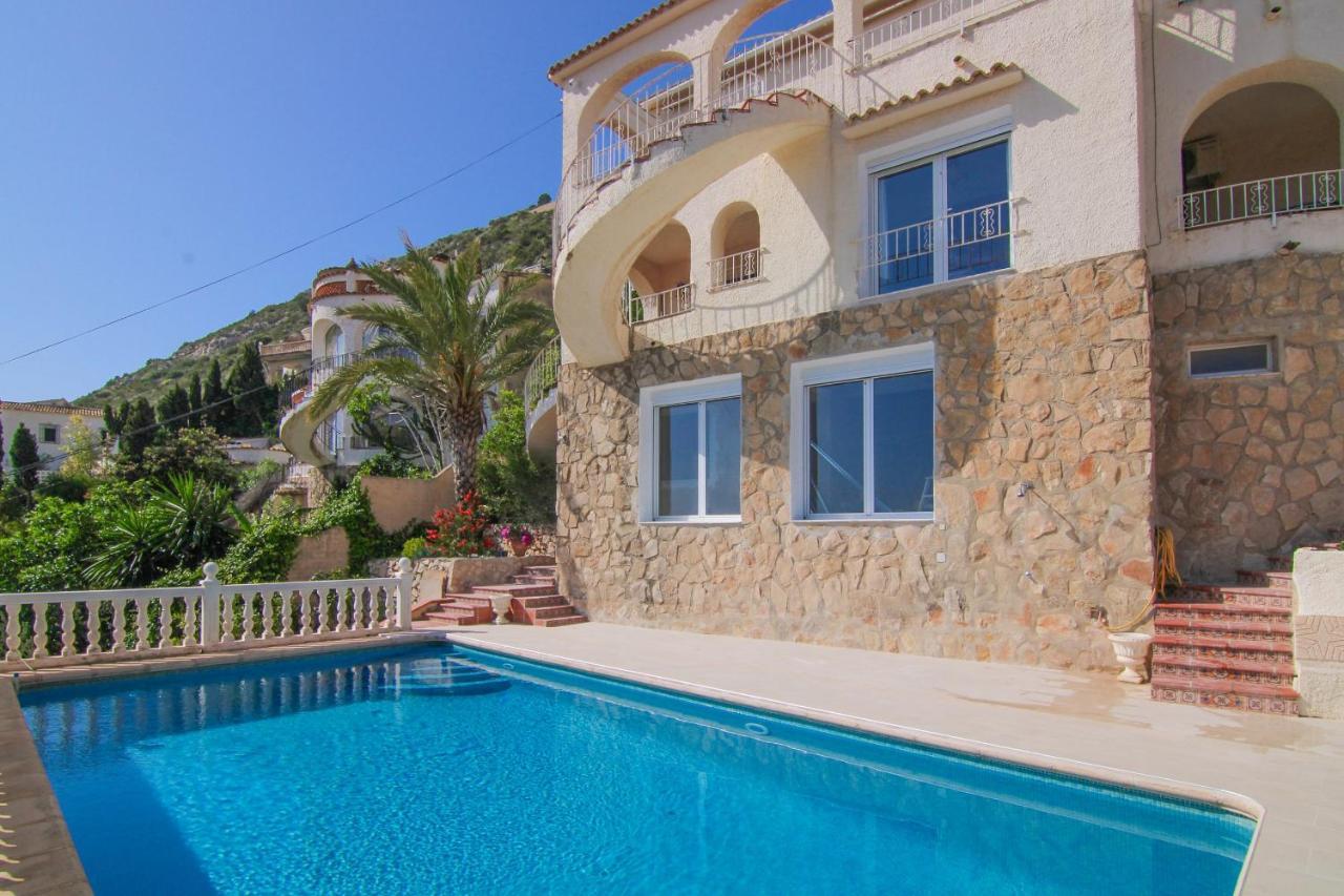 Villa Con Piscina Y Vistas Al Mar - Mar 27 H Calpe Bagian luar foto
