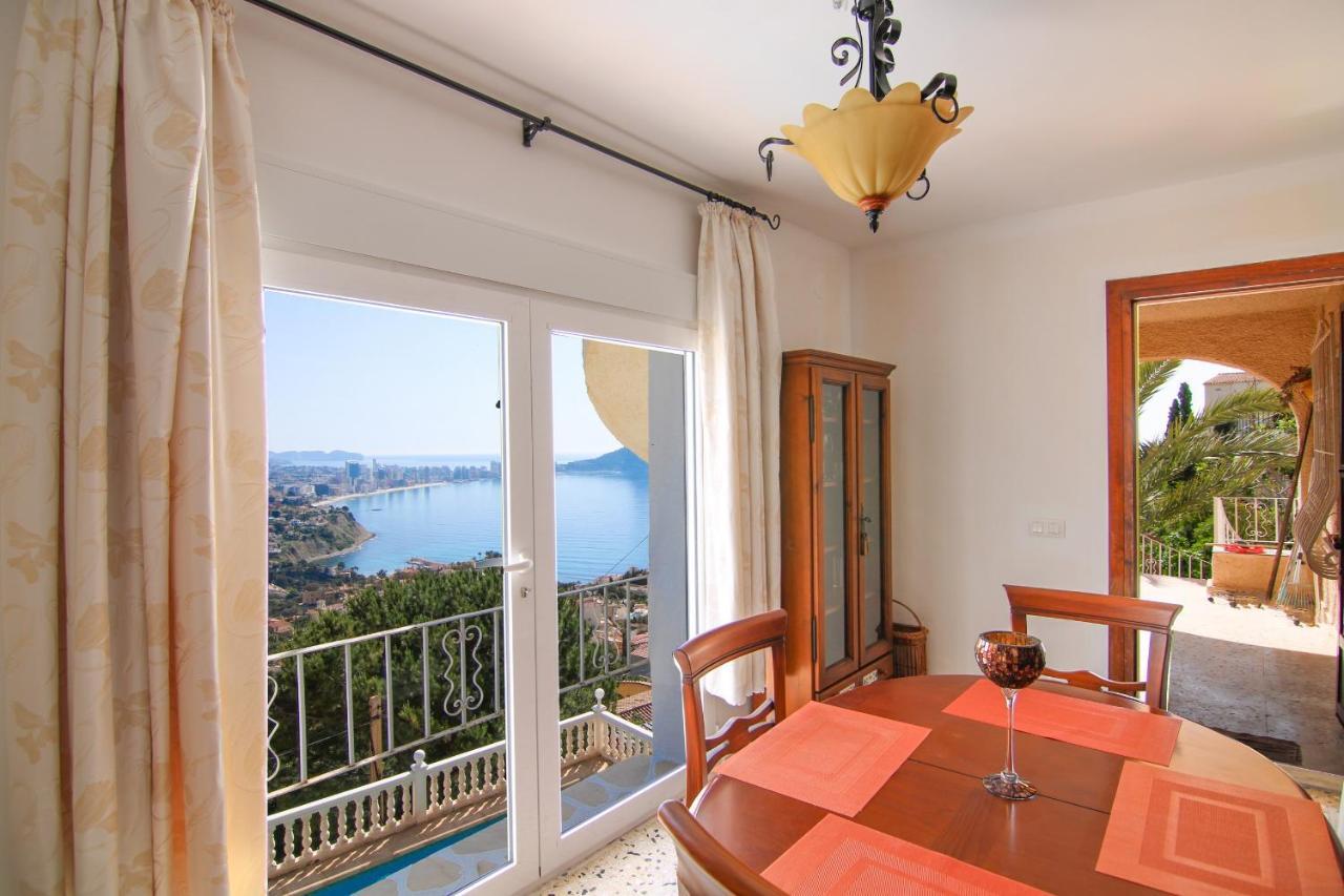 Villa Con Piscina Y Vistas Al Mar - Mar 27 H Calpe Bagian luar foto
